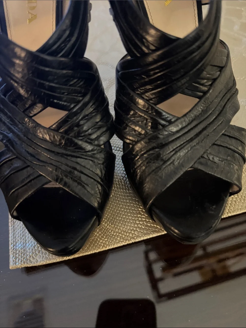 Prada slingback heels